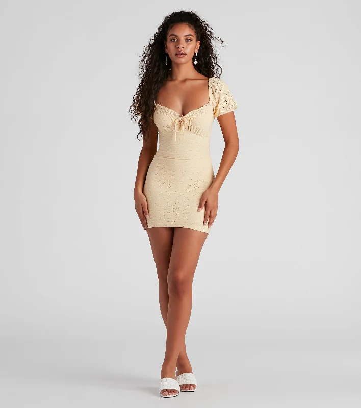 Summer Love Eyelet Mini Dress