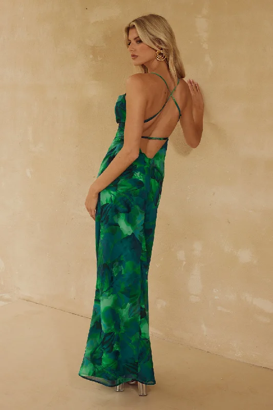 BENITO MAXI DRESS - CALISTA GREEN