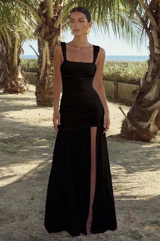 CARLY MAXI DRESS - BLACK