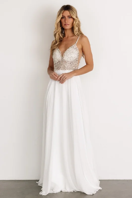 Honor Beaded Bridal Gown | Off White