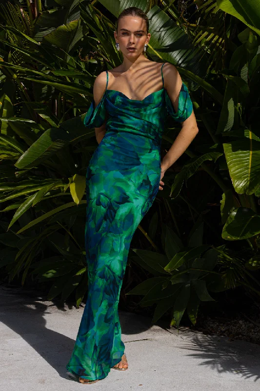 LITSA MAXI DRESS - CALISTA GREEN