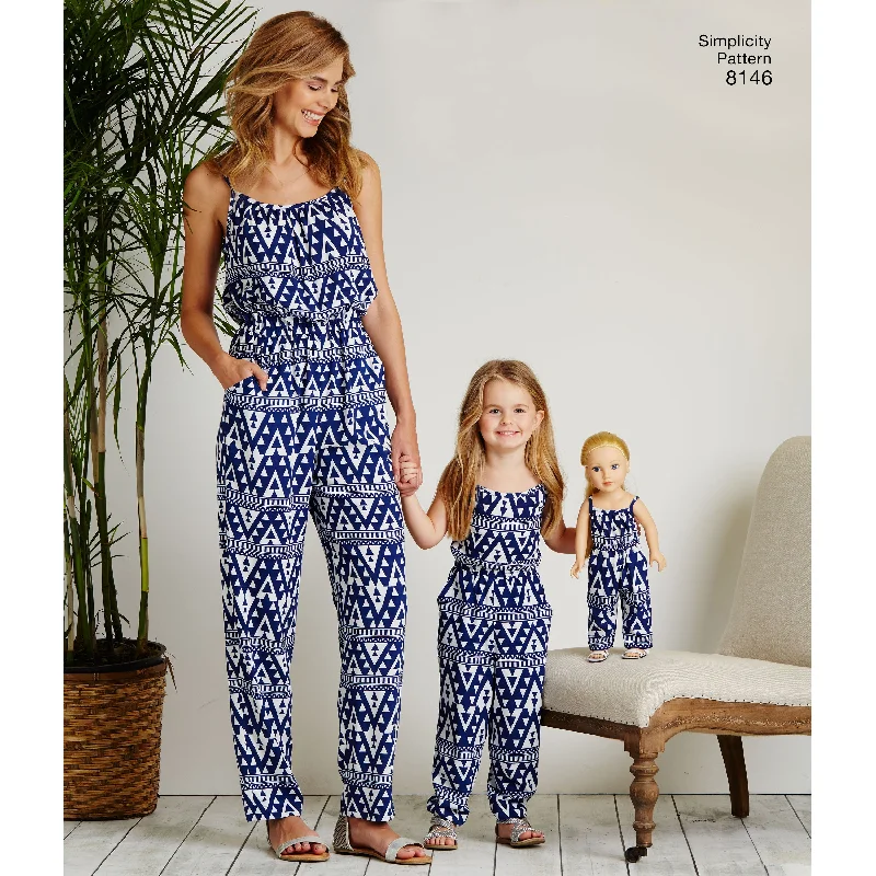 Simplicity Women/Girl Jumpsuit & Dress S8146