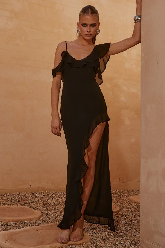 VACANZA MAXI DRESS - BLACK