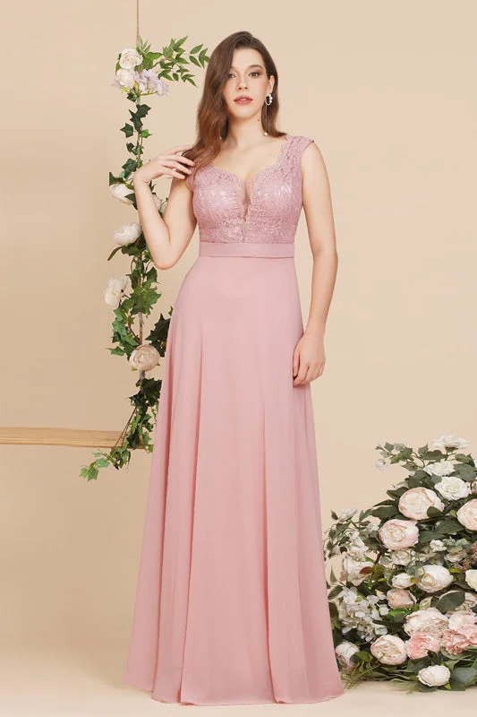 Elegant Cap Sleeves Sweetheart ALine Evening Dresses with Sash Floral Lace Appliques Formal Dresses